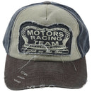 Plain Hip-Hop Re-entry Baseball Cap Boy Adjustable Hat, Navy Blue + Coffee