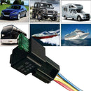 Relay Fused Car Accessory 30A 4-Pin Holder Electronic Automotive v Socket W E2A1