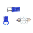 13x Blue Car LED Lights Interior Package Kit for Dome License Plate Lamp BuSEAU