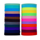 100 Pieces 4Cm Multicolor Elastic Hair Bands Hair Tie No Metal Gentle Elast V6E5