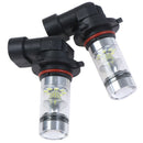 2x NEW White H10 9140 9145 High Power 100W LED Car DRL Fog Driving Light Bul_