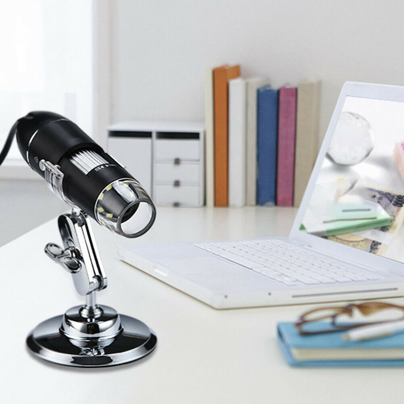 1000X USB LED Microscope Handheld Portable Digital Magnifier Camera w/Stand A