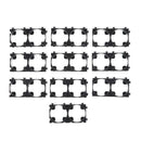 10pcs 18650 Battery 2x Spacer Holder Radiating Shell Pack Plastic Heat Black  LJ