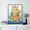 5D DIY Special Shaped Diamond Painting Cat Cross Stitch Mosaic Craft Kits