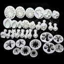 33pcs Sugarcraft Cake Decorating Fondant Plunger Cutters Cookies Tools Mold DIY