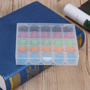 25pcs Spool Bobbins Sewing Machine Bobbin Case Organizer Storage Colorful