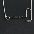 10x Stainless Steel Fishhook Automatic Device Trap Fishing Hook Tool Accessories