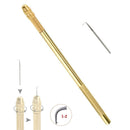 Bronze Ventilating Making Lace Wig Knitting Fixer & Needles Kit Crochet Tool