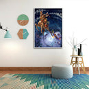 Snow House Elk Full Drill Diamond Painting DIY Mosaic Kit Rhinestone Craft A