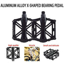2x Bicycle Mountain MTB BMX Bike Cycling Bearing Alloy Flat-Platform UK 9/16''