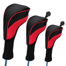 3Pcs/Pack Long Neck Golf Hybrid Club Head Covers Interchangeable(1#3#5#) J2N2