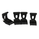 4pcs Black Nylon Plastic Camping Tent