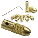 0.5-3mm 7Pcs Small Electric Drill Bit Collet Micro Twist Drill Chuck Tool Set