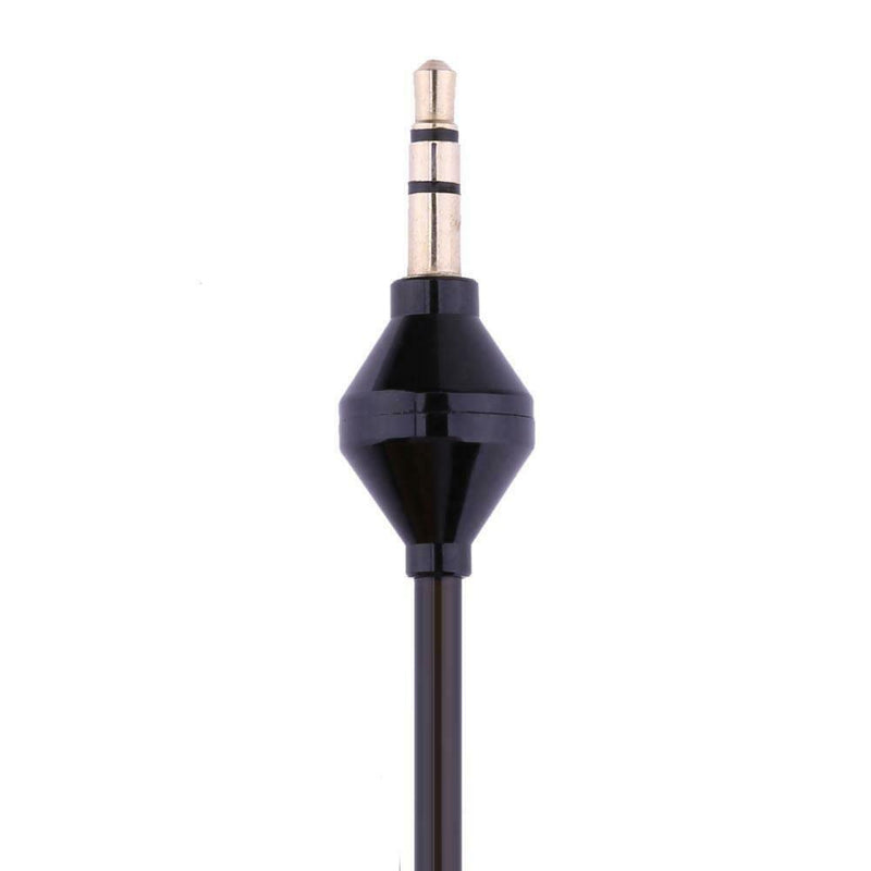 Monaural Headphone Air Tube Anti-radiation Earphone Stereo Headset Black