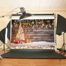 7x5FT Christmas Tree Gift Photography Background Studio Photo Xma Backdr FQW