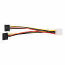 LP4 to 2 SATA Internal Power Splitter Cable (SATA Power Splitter Adapter CaD2G5