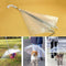 Dog Walking Waterproof Pet Clear Umbrella Cover Raincoat Built-in Leash Hook