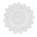 Handmade Crochet Cotton Lace Placemats Doilies White, Flower Shape, Home Coffee