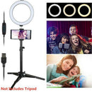 10" LED Selfie Ring Light with Light Stand Phone Holder For Makeup Camera NEW
