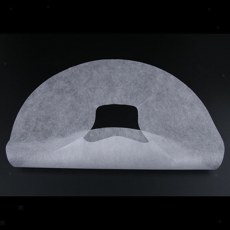 100 Pcs Disposable Face Cradle Covers, Headrest Cradle Sheet,Silicone Spa