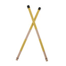 2x Drum Sticks Drumstick Brushes Percussion Parts for Jazz Folk Music Yellow