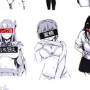 30pcs Waifu Stickers Anime Pinup Girl Laptop Love Vi Hn