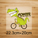 dinosaur iron on patches heat transfer pyrography for diy clothing decor TO