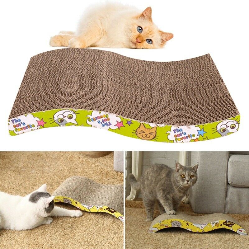 Pet Cat Kitten Scratch Scratcher Pad Seize Catch Board Mat Catnip Bed S sha X4M9