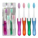 1set Folding Soft Toothbrush Tooth Brush Camping Hiking Outdoor Easy To Carry-3C