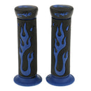 2 Pairs Blue+Green 7/8'' 22mm Motorcycle Handlebar Comfortable Grip Durable