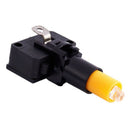 Arcade Game 52mm Yellow Illuminated Momentary Push Button SPDT Mini Switch
