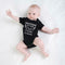 Summer Print Baby Boys Girls Romper Short Sleeve Sunsuit (Black 9-12M) A