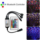 Bluetooth Phone APP Dimmer LED RGB Controller w/24 Keys IR Remote Control