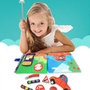 Colorful Cute Traffic Vehicles Baby Cloth Book Early Learning Quiet Books