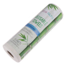 25pcs Reusable Bamboo Towel Kitchen Dish Cloth Paper Towel Roll Organic Washab..
