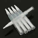 5X 3ml Portable Empty Pen Lip Balm Tube Cuticle Oil Container DIY + Brush