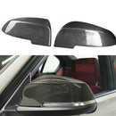 Car Side Mirror Cover Fiber Mirror Cover Caps (Carbon Look) For BMW F10 F11