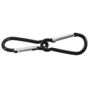 Carabiner Clip Lock Hook Keychain Black Small 100pcs