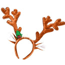 Brown Kids Christmas Headband Antlers Xmas Novelty Costume Reindeer Santa