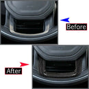 Car Carbon Fiber Steering Wheel Decoration Trim for Range Rover Sport 2014-