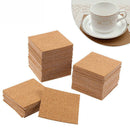 20Pcs Self-adhesive Square Cork Mat Coaster Mini Backing Sheet Newest Useful