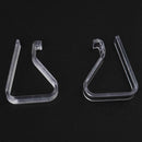 4 Pcs Home Party Clear Plastic 20mm-35mm Desk Table Cloth Clips