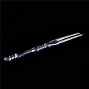 50X Transparent Fruit Desserts Food Forks Mini Disposable Fork For BBQ Sticki^