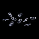 50 Pairs Screw-On Oval Silicone Nose Pads for Glasses EyeglassesOS BX