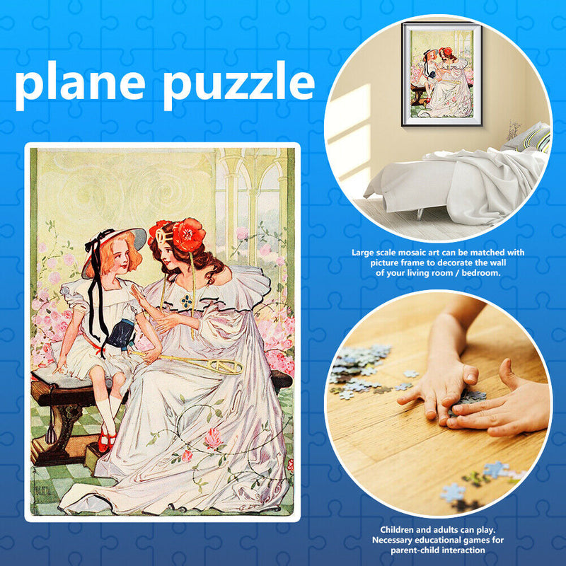 1000pcs Mother and Daughter DIY Jigsaw Puzzle Painting Picture Decoration