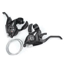 1 Pair 3x7 Speed MTB Road Bike Bicycle Left Right Shifter Brake Lever Set Deluxe