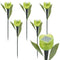 6x Tulip Flower LED Solar Light Outdoor Garden Lawn Decor Lamp (Green) A#S