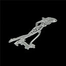 Happy Girl Walk the Dog Metal Cutting Dies Embossing Stencils DecorativeCards MO