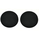 2Pc Black Car Vehicle Water Cups Slot Non-Slip Carbon Fiber Look Mat Accessories