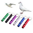 6pcs Aluminum  Pet Dog Training Whistle Flute Portable Keychain Whistle